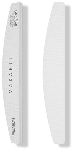 Makartt Nagelfeile Set Feine - 180/240 Grit Emery Boards Nagelfeilen für Gelnägel, Dual-Sided Polierfeile Fingernägel für Naturnägel Nails Prep & Buffing, Professionelles Manicure Kit for Salon & DIY