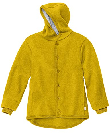 Disana WALK-JACKE, 100% Bio-Merinowolle GOTS, IVN Best | mit Kapuze | Baby Kleinkind Kind Unisex | Made in Germany