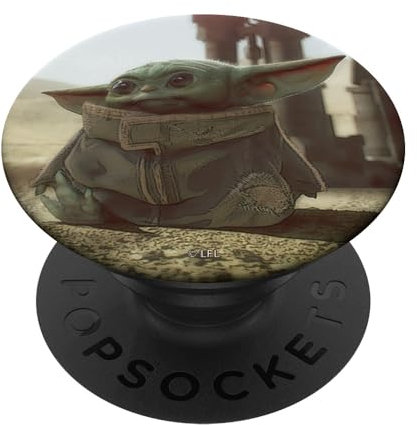 PopSockets Star Wars The Mandalorian The Child Sitting Portrait PopSockets PopGrip: Swappable Grip for Phones & Tablets