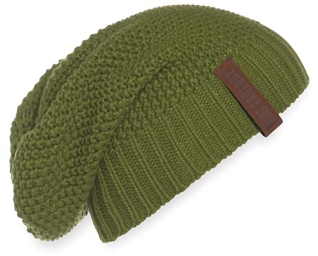 KNIT FACTORY - Coco Mütze - Strickmütze für Damen und Herren - Slouch Beanie - Wintermütze mit Wolle - Hochwertige Qualität