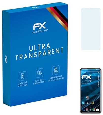 atFoliX Lámina Protectora de Pantalla compatible con Xiaomi Poco F3 Película Protectora, ultra transparente FX Protector Película (3X)