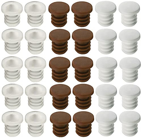 cyclingcolors 10x Amortisseur de porte butée silicone 6mm blanc marron transparent meuble placard cuisine chambre salle de bain (Blanc)