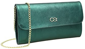 collezione alessandro Clutch Eleganz aus Leder mit separaten Fächern 26cm x 15cm x 5m