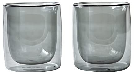 ZWILLING Sorrento 2-pc Double-Wall Tumbler Glass Set - Smoke Grey