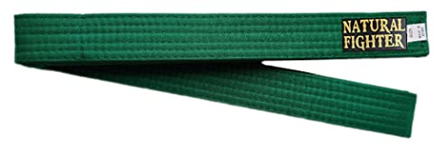mmasport Karate Judo Aikido Taekwondo Gürtel für Kampfsport aus Baumwolle Basic (Grün, 240.00)