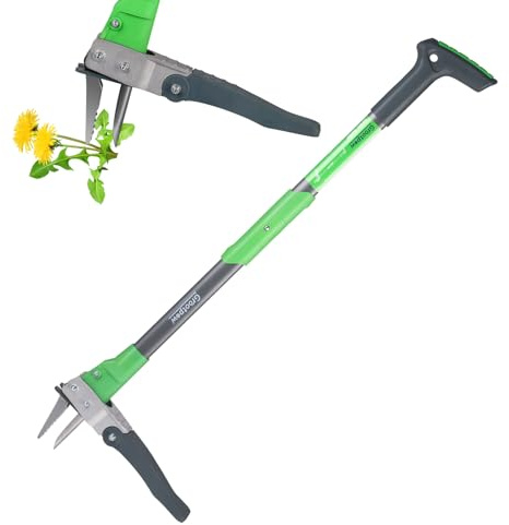 Grootpow WP5 Apex Weeder, Lightweight Weed Puller Tool for Women, Weeding Remover Tool with 3-Claw Stainless Steel, 39-inch Ergonomic Handle, Easily Remove Weeds Without Bending or Kneeling