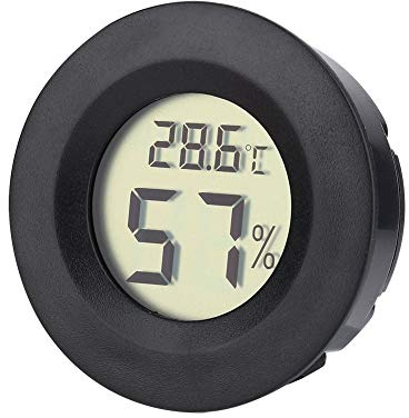 Thermomètre Hygromètre Numérique pour Cave à Cigares avec écran LCD, Installation Intégrée pour Température - 50 ℃ - 70 ℃ et humidité 10% - 99% HR