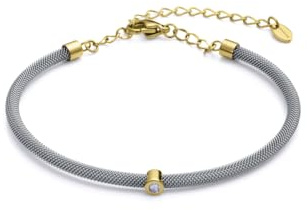 Viceroy Fashion 6482P01000 Damen-Armband - Diamant 1 PT, Edelstahl IP vergoldet, 5,8 cm, Diámetro 5,8 cm, Metall, Diamant