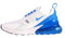 Nike Damen Air Max 270 Running Trainers AH6789 Sneakers Schuhe (UK 5 US 7.5 EU 38.5, White University Blue Black 118)