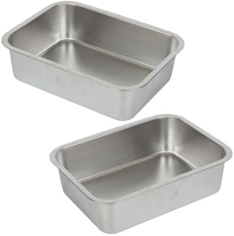 IMIKEYA 2pcs Stainless Steel Buffet Serving Tray Lids for Hot Food for Catering and Buffet