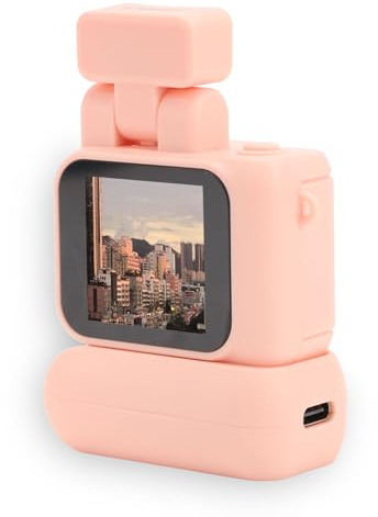 Dpofirs Piccola Videocamera DV, Videocamera HD 1080P con Schermo a Colori da 1,44 Pollici, Videoregistratore con Batteria da 480 MAh per, Regali di Laurea ()