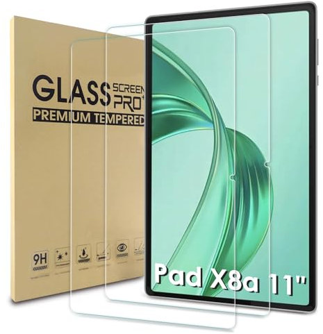 WD&CD 2 Pezzi Pellicola Protettiva Compatibile per Honor Pad X8a 11, Vetro Temperato Alta Definizione Compatibile per Honor Pad X8a 11【Durezza 9H】【Anti Graffio】