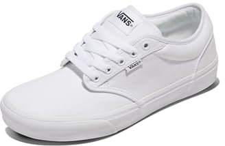 Vans Men's Atwood Sneaker, Canvas White/White, 8.5 UK