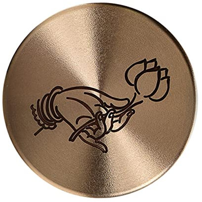 Supvox Kupfer Briefbeschwerer Rund Aus Massivem Kupfer Mit Abgerundeten Kanten Glatter Oberfläche Kalligraphie Papiergewicht Für Kalligraphie Übung Und Schreibtischdekoration