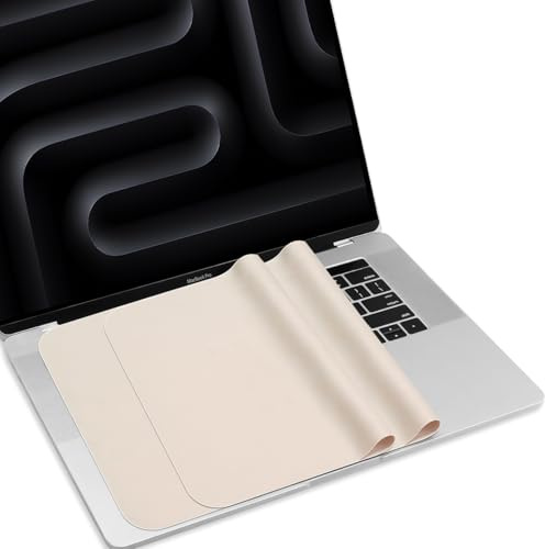 ProElife 2er-Pack 15-Zoll-Laptop-Bildschirm-Tastatur-Abdruckschutz für MacBook Air 15,3 Zoll und MacBook Pro 16 Zoll M4/M3/M2/M1 Pro/Max, Mikrofaser-Innenfutter, Reinigungstuch, 2 Stück