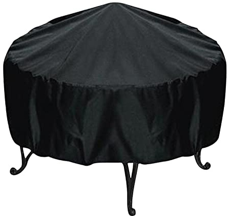 Funda para parrilla de barbacoa de 44 pulgadas con cordón, cubierta de iones para horno de barbacoa redonda de gas y carbón vegetal