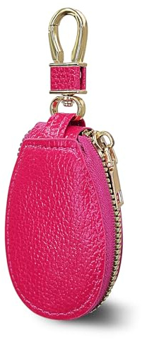 AdiStylinno Bolsa para llaves de coche, con cremallera, estuche multifuncional para llaves para hombre y mujer, Rosa, 9 * 5 * 2.5 cm / 3.5 * 1.9 * 0.9 in