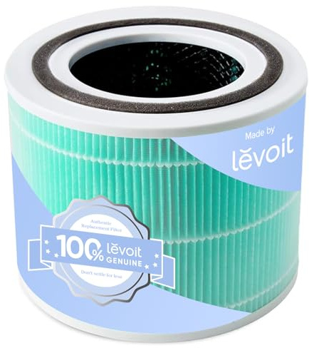 Levoit Aktivkohlefilter für Core 300S Luftreiniger, gegen Rauch, Abgas | 3-IN-1 HEPA Filter gegen 99,97% von Luftverschmutzung, Toxin Ersatzfilter