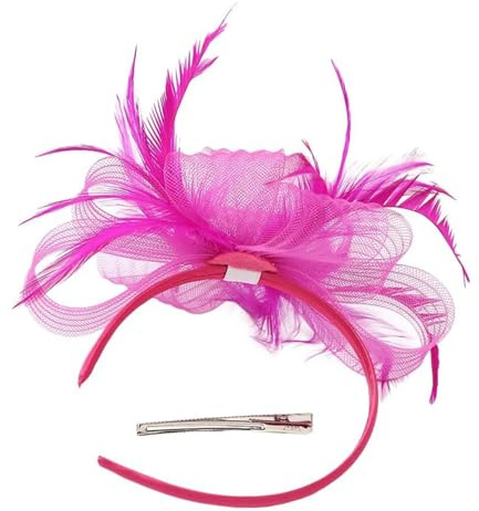 Djowyh dam fascinators | fascinator hårnål, hatt nät hårsmycken för flickor damer vardag utomhus festivaler eftermiddagsteer evenemang bröllop