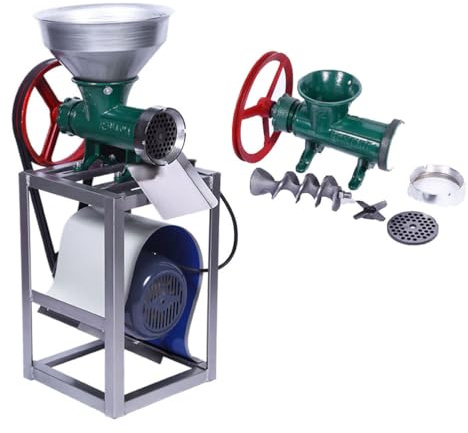 YIGECHENXIN 32 Commercial Electric Meat Grinder Multi-Functional Chicken And Fish Bone Crusher Sausage Machine Not Easy To Deform Suitable for Food Processing
