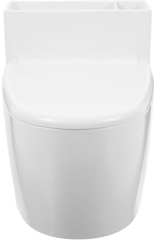 SHINEOFI Cenicero de Pared para Baño y Salón Tapa, Contenedor de Cenizas Mural de Material ABS y Acero Inoxidable, Diseño Compacto para Uso en Hogar y Oficina