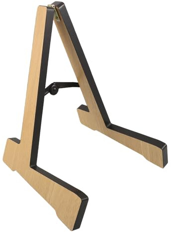 BAZEITFLOW Soporte de Guitarra Acústica de Madera Maciza Soporte de Suelo Portátil para Múltiples Guitarras para Almacenamiento Vertical en Estudio y Escenario