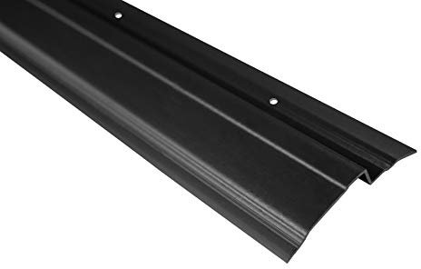 LEMAL Noppenbahn Abschlussprofil PT6, PVC Kunststoff anthrazit, Halteleiste Noppenfolie Mauerschutz (10 Meter / 5 Leisten) - Noppenbahn Grundmauerschutz