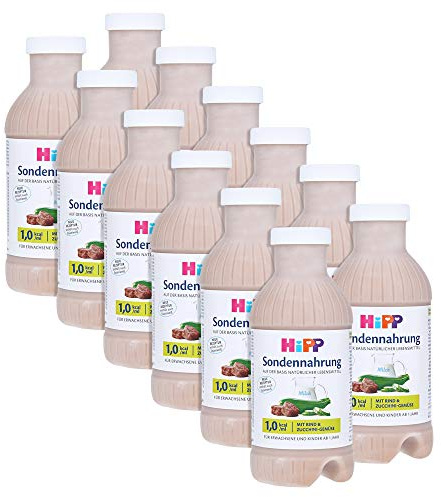 HIPP Sondennahrung Rind & Zucchini-Gemüse Kunst.Fl 12x500 Milliliter