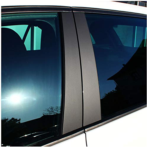 Lackschutz Folie Set für B C Säule Zierblenden Aufkleber Auto Selbstklebend Zubehör Passgenaue Klebefolie (90µm 3M 2080 Matt Schwarz, Facelift FX05)