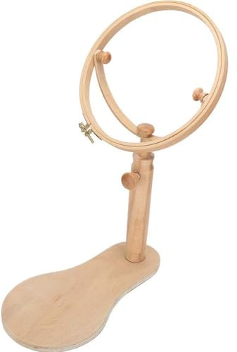 supporto per telaio da ricamo rotondodiametro 22 cm, supporto per punto croce in legno massello, Telaio da ricamo in legno Other Sewing Embroidery Supplies