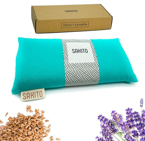 Saco Termico Microondas (25x12 cm) - Cojin Termico Natural para Dolores Menstruales - Uso Caliente o Frio - Gran Retencion de Calor - Tela de Primera Calidad - Aroma a Lavanda - Caja Incluida