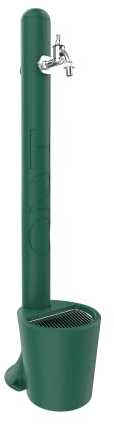 Arkema Design - Fontana tradizionale H2O GH115-20/6016 verde scuro con secchiello