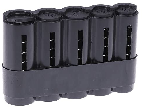 Kompakter Münzhalter mit 5 Münzen-Sortierer, geeignet für Kellner, Taxis, Busse, Verkäufer im Vergnügungspark, Straßenhändler, Kunststoff, Schwarz