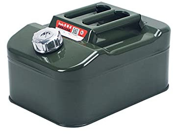 Contenedor de tanque de combustible de lata de Gas de Metal de 10L-40L, recipiente de almacenamiento de gasolina diésel de emergencia, tanque de transporte para motocicleta, SUV, ATV, la mayoría / 10