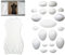 Pro - Kit modular de relleno de forma de vestido de tamaño regular (20 piezas) - Juego de formas de cuerpo ajustable para costura y maniquí - Accesorios de confección y confección de vestidos para