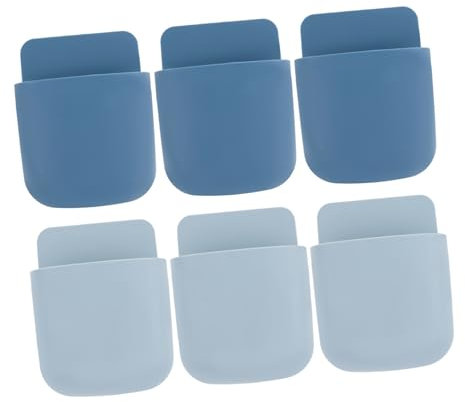 ULDIGI 6 Stück Wandhalterungen Für Handys Und Tv-controller Abs-material Selbstklebend Lochfrei Aufbewahrungsboxen