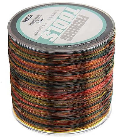 Geflochtene Angelschnur, Starke Angelschnur, 0,6 Mm, 500 M, Leistungsstarke, Verschleißfeste Nylon-Angelschnur, Mehrfarbige Geflochtene Angelschnur Für Salzwasser Und Süßwasser