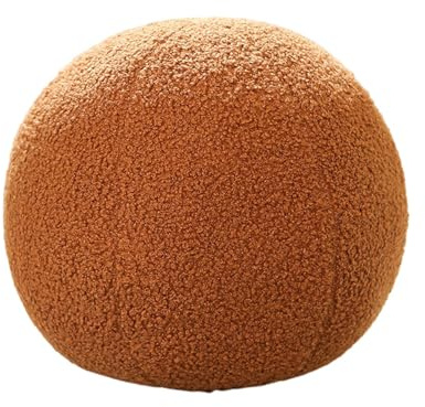 Kugelkissen, nordische runde Wurfkissen, rundes Kreis-Wurfkissen, einfaches, modernes, flauschiges, kugelförmiges Wurfkissen, kugelförmiges Kissen, Plüschkissen für Couch, Sofa, Schlafzimmer