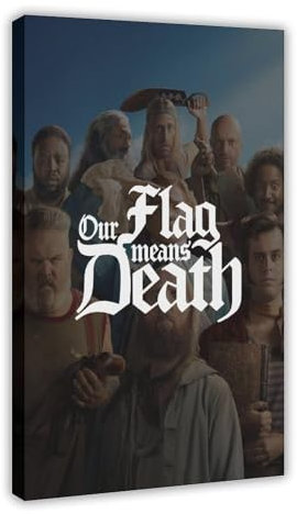 DAYOBOB Tv Series Our Flag Means Death Poster 5 Canvas Poster Wall Art Decor Print Picture Paintings for Living Room Bedroom Decoration 16x24inch(40x60cm)