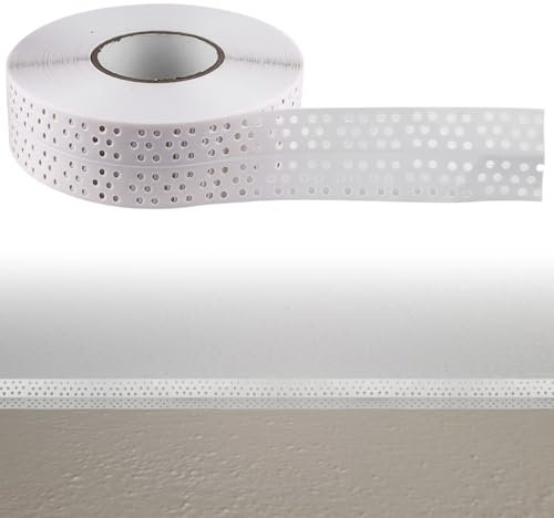 GOMETY 1 Stück 40M*5CM Nahtabdeckband Trockenbau, Fugenband Selbstklebend, Eckschiene Trockenbau PVC Kantenschutz, Gipskarton Fugenband Dichtungsband zum Verbinden von GK-Platten