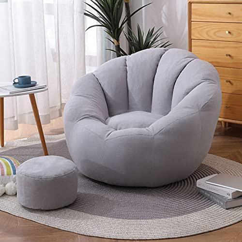 Bean Bag Chair - Personal Sized Lounger for Adults & Teens, Perfect for Gaming, Reading, and Relaxing - Comfortable Single Beanbag Lounge Chair