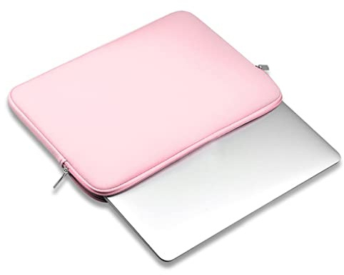CHICAMPERA Laptop Sleeve Case Bag for 13-inch Air Pro Retina, Zippered Protective Laptop Carry Bag for Women, Lightweight Pink Notebook Cover for Travel and Daily Use