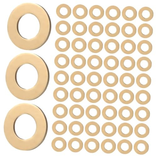 Gadpiparty 100piezas Anillo De Montaje De Latón Arandelas De Latón Planas Arandelas De Sellado Para Uso Industrial Para Sellado y Fijación