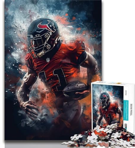 1000 Teile für Erwachsene Puzzle mit American-Football-Spielern 1000 Teile DIY Moderne Wandkunst einzigartiges Geschenk Heimdekoration (26x38cm)