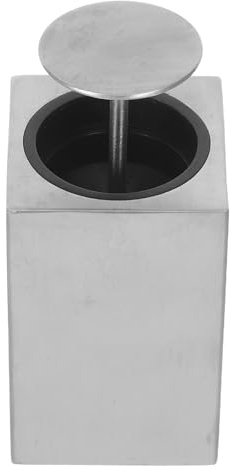 POPETPOP Dispenser Portastuzzicadenti Quadrato in Acciaio Inossidabile Contenitore Portatile con Funzione Pressione Capacità Ampia per Viaggi Cucina e Ristorante