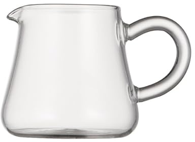 CYairong-22 Gravy Boat High Borosilicate Glass Milk Pitcher With Handle Heat Resistant Small Capacity Gravy Boat Sauce Pot Gravy Jug