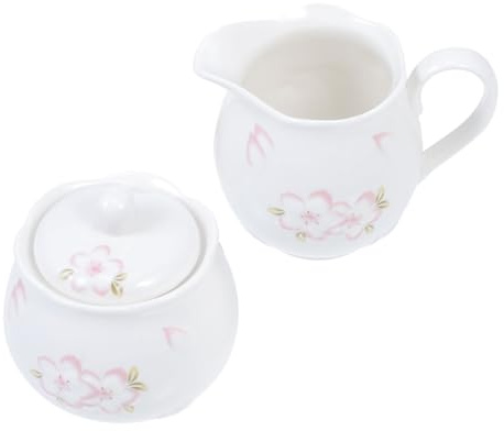 BESPORTBLE Pot à Lait en Céramique Gaufrée Blanc Sucrier avec Couvercle Blanc 2 Pièces pour Café Maison Restaurant Service Pratique et Décoratif