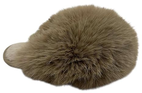 sole london Ladies Fluffy Faux Fur Slippers – Slip-On Closed Toe Comfy Indoor & Outdoor Shoes – Warm Lined Soft House Sliders – Flat Synthetic Sole – Sizes 3–8_Mocha 38/39(M)