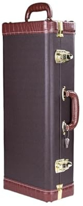 Koffer für Saxophon E-Altsaxophon B-Tenor Spezialkoffer Musikinstrument Rucksack Satchel Begleitende Hartbox(Alto Brown)