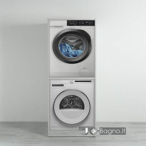 Elle emme Ci Colonna Porta Lavatrice e asciugatrice 70x70xh174 (Olmo Bianco)